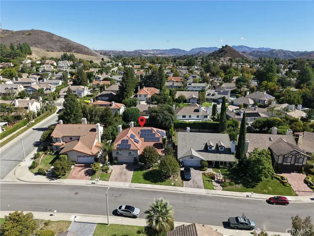 an aerial view of a city