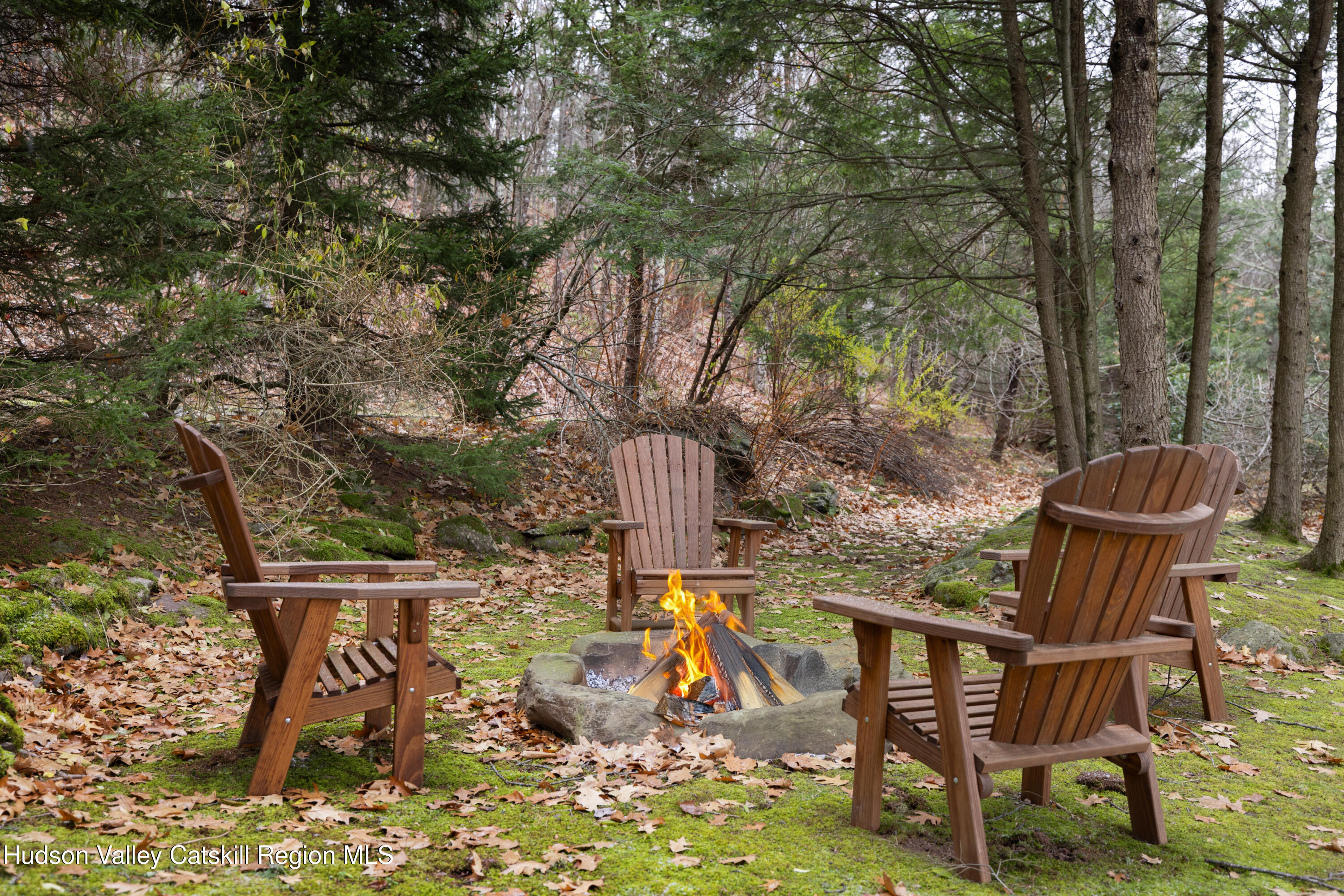 51 Barnum Road Windham, NY 12454 - Photo 4 of 41 a view of a chairs and table in the backyard