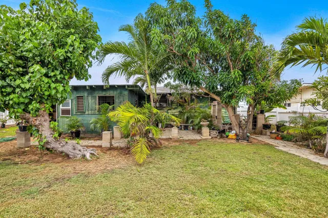 a view of a house with a patio