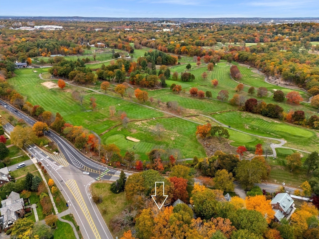 1125 West Roxbury Parkway Brookline, MA 02467 - Photo 42 of 42 an aerial view of residential houses with outdoor space