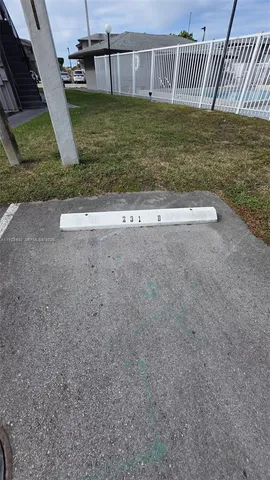 an outdoor space with patio