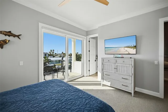 a view of a swimming pool with an outdoor seating