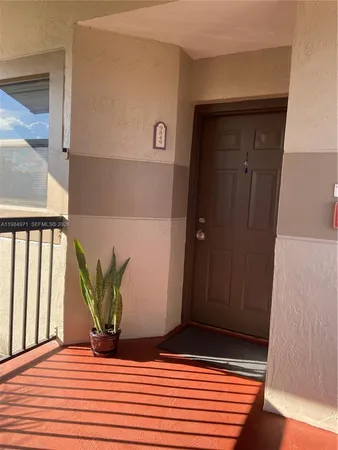 a view of front door