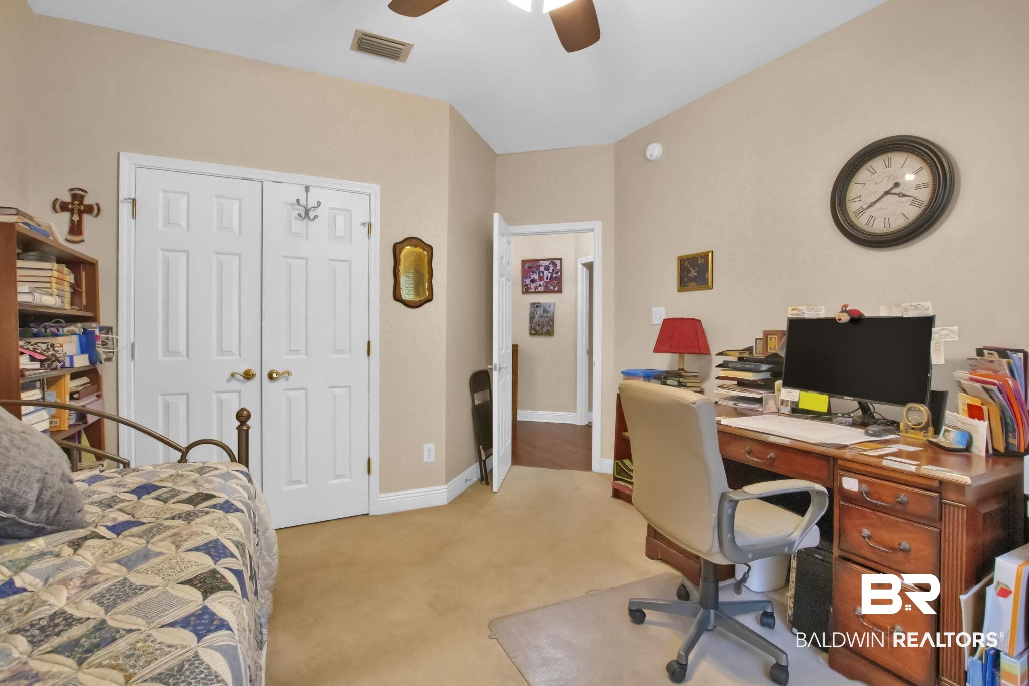 1 Bens Bluff Daphne, AL 36527 - Photo 39 of 56 Carpeted office space with ceiling fan