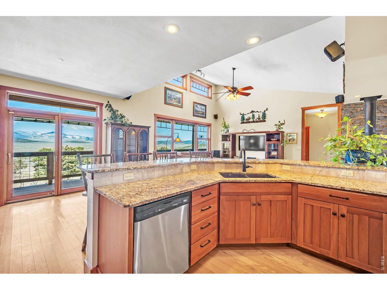 3237 Romnes Road Fort Garland, CO 81133 - Photo 11 of 42 a kitchen with a sink and cabinets