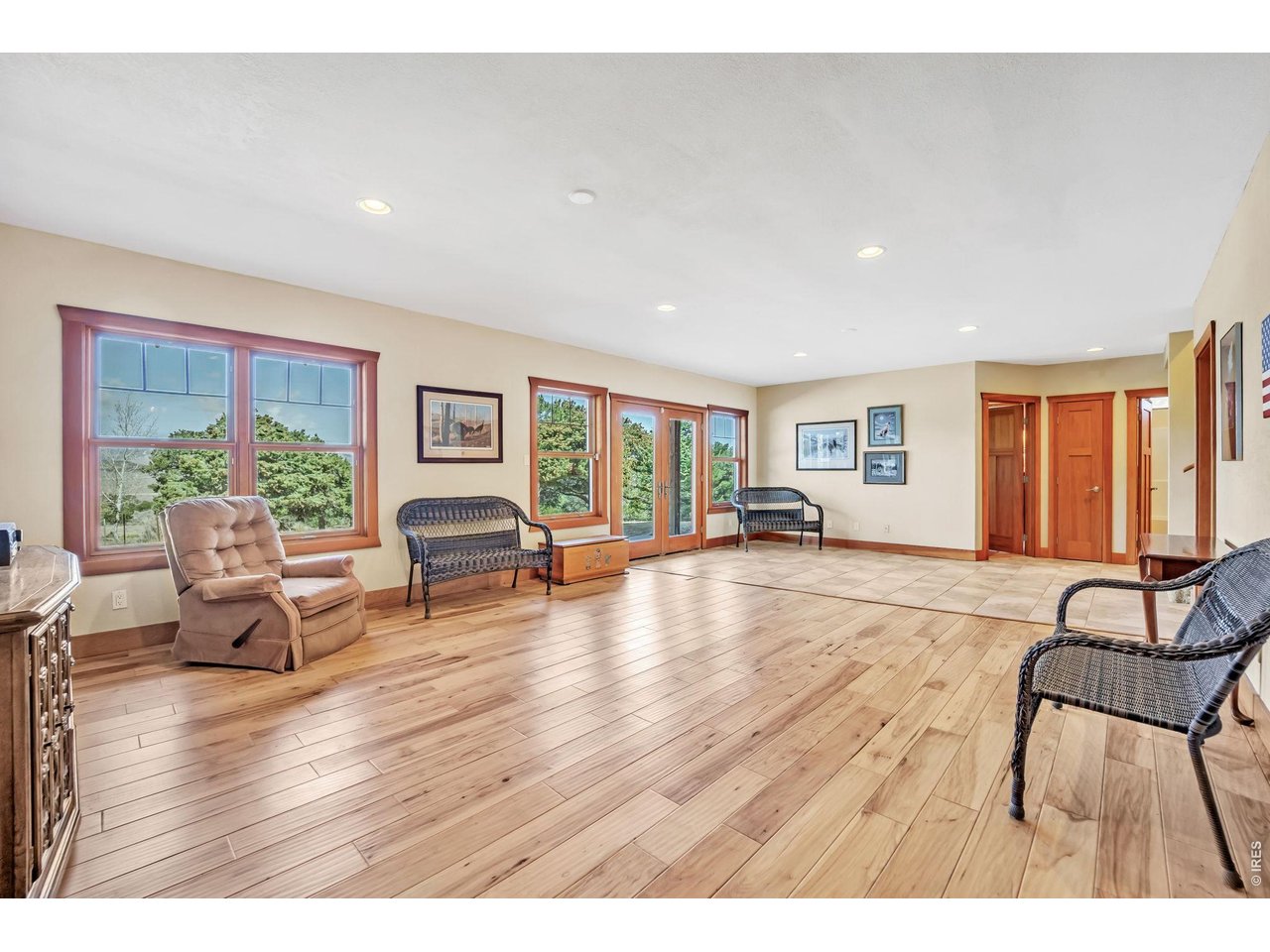 3237 Romnes Road Fort Garland, CO 81133 - Photo 22 of 42 a living room with furniture and wooden floor