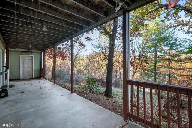 a view of backyard with green space