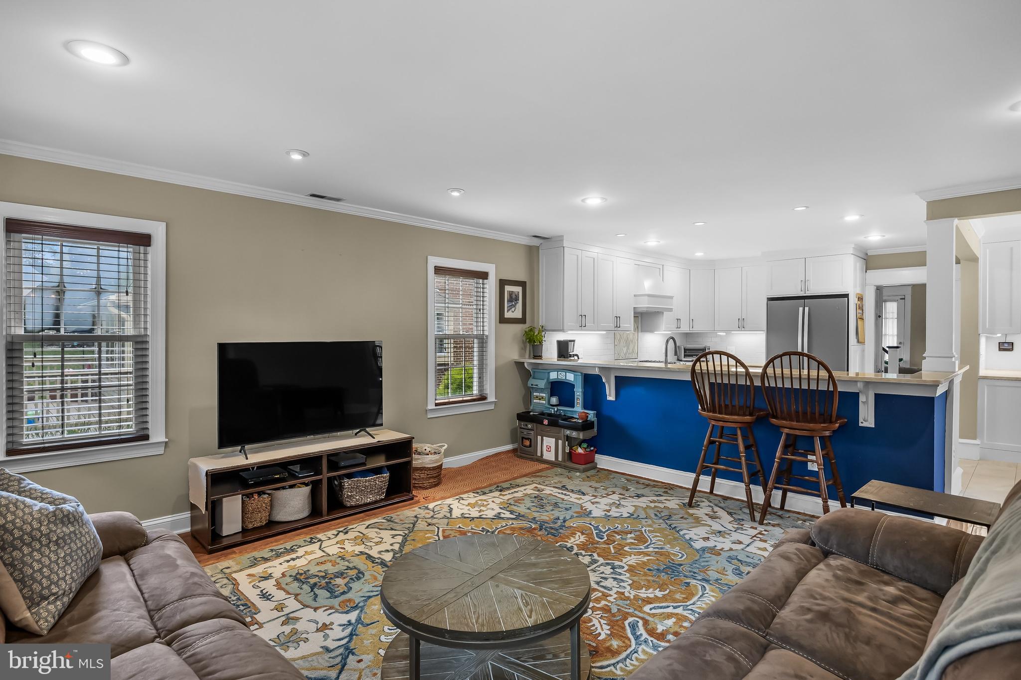 31 Wesley Avenue Cherry Hill, NJ 08002 - Photo 18 of 52 a living room with furniture and a flat screen tv