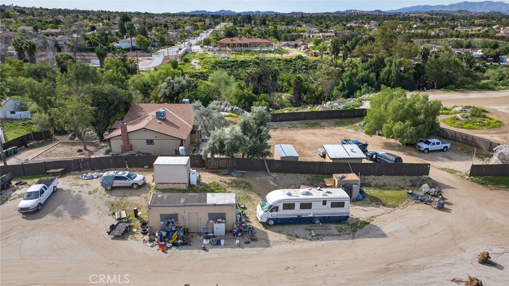 14435 Wood Road Riverside, CA 92508 - Photo 52 of 66 an aerial view of a house with garden view