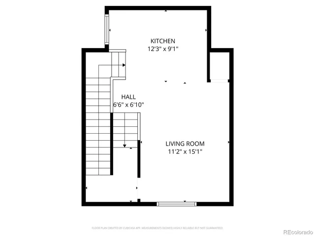 a picture of a bench in front of a door