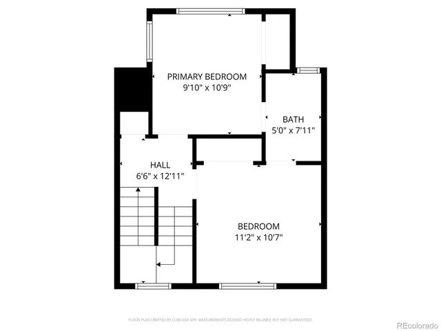 a picture of a bench in front of a door