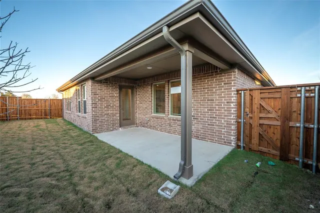 a backyard of a house