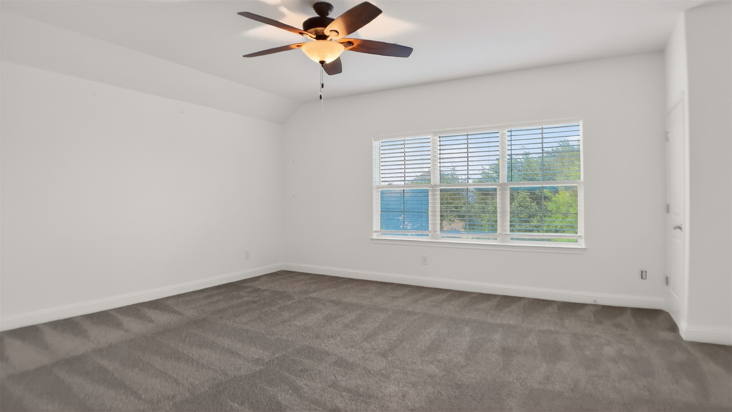 1505 Long Shadow Lane Georgetown, TX 78628 - Photo 11 of 28 Spacious room featuring neutral carpeting, white walls, and a multi-pane window with blinds