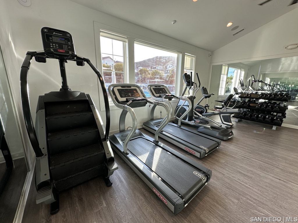 8615 Chaparral Way Santee, CA 92071 - Photo 46 of 46 a view of a room with gym equipment