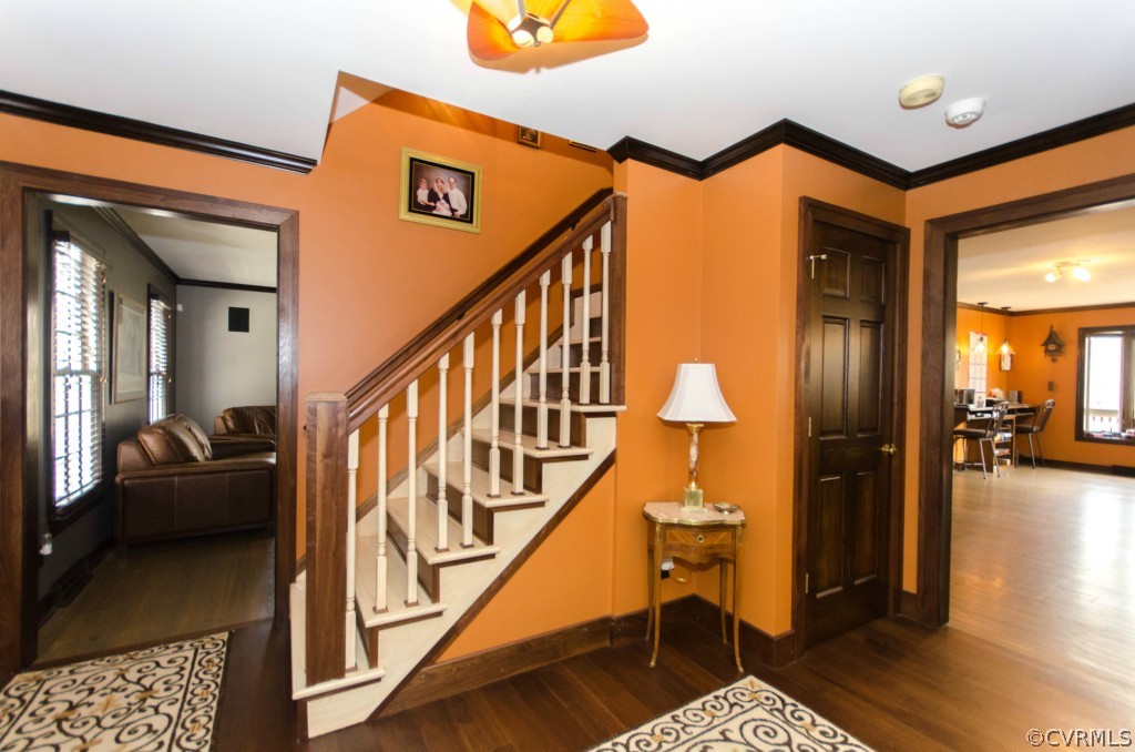 2209 Kings Lynn Road Midlothian, VA 23113 - Photo 6 of 24 a view of entryway and hall with wooden floor
