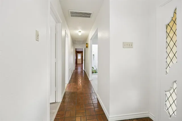a view of hallway with stairs