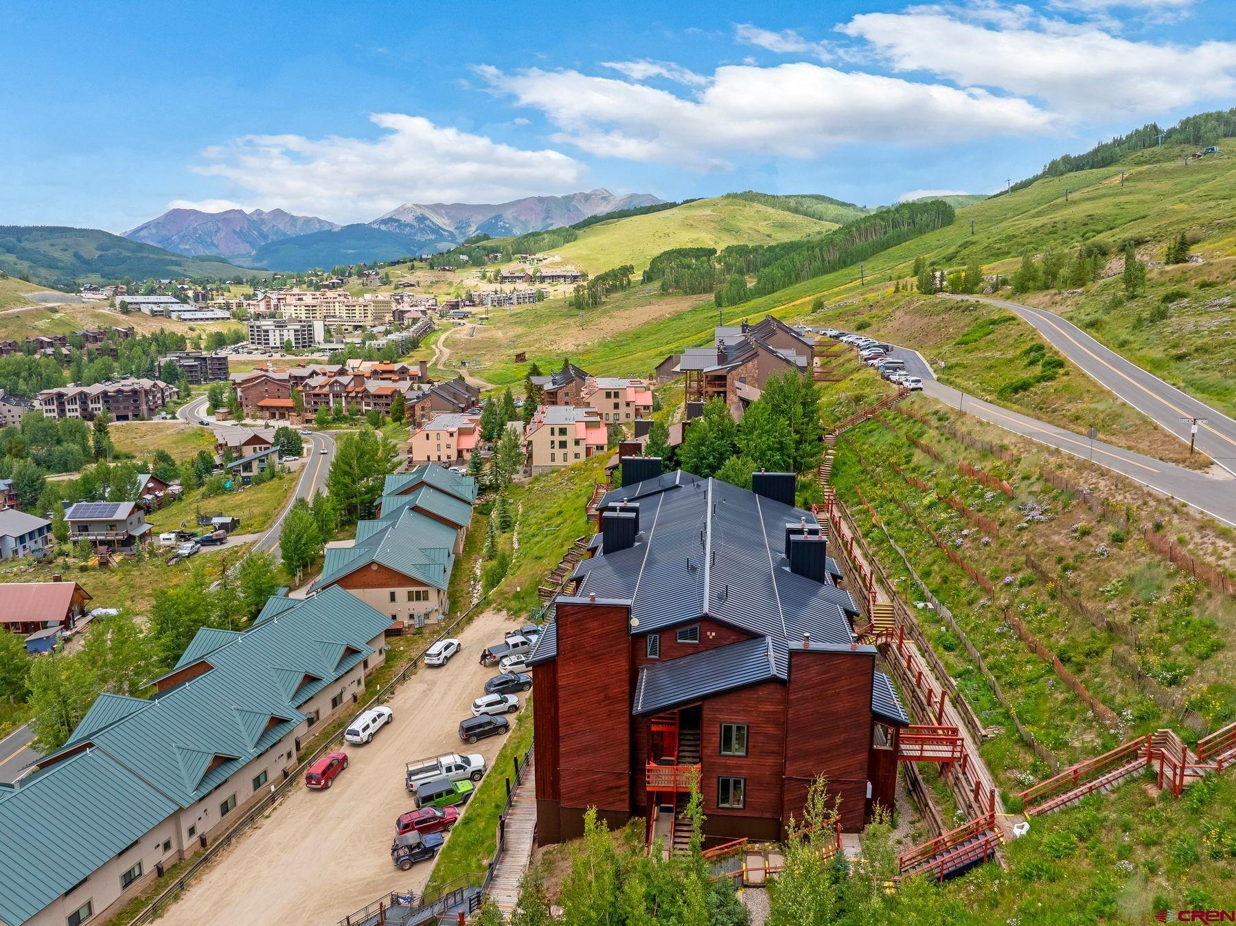 32 Hunter Hill Road, Unit B204 Crested Butte, CO 81225 - Photo 33 of 33 an aerial view of residential houses with outdoor space