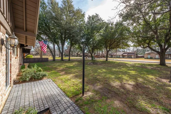 a view of outdoor space with garden