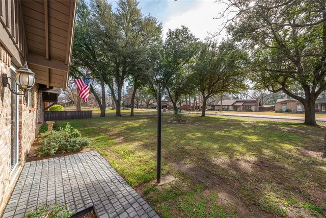a view of outdoor space with garden