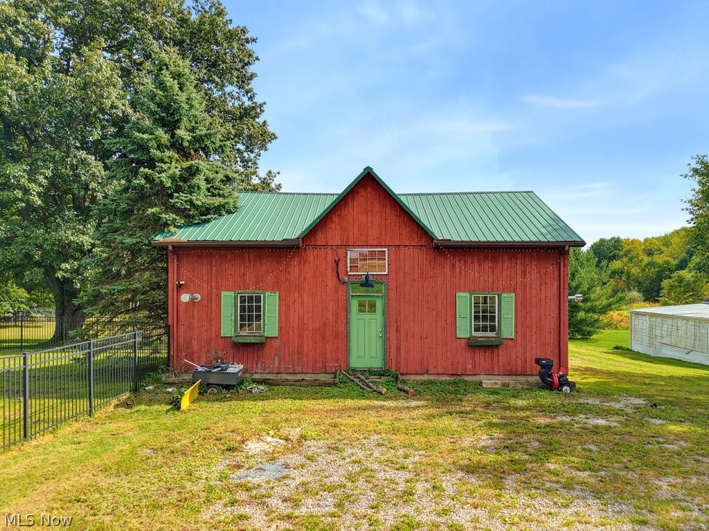 149 North Medina Line Road Akron, OH 44333 - Photo 25 of 42 Barn-style exterior featuring a vibrant red facade