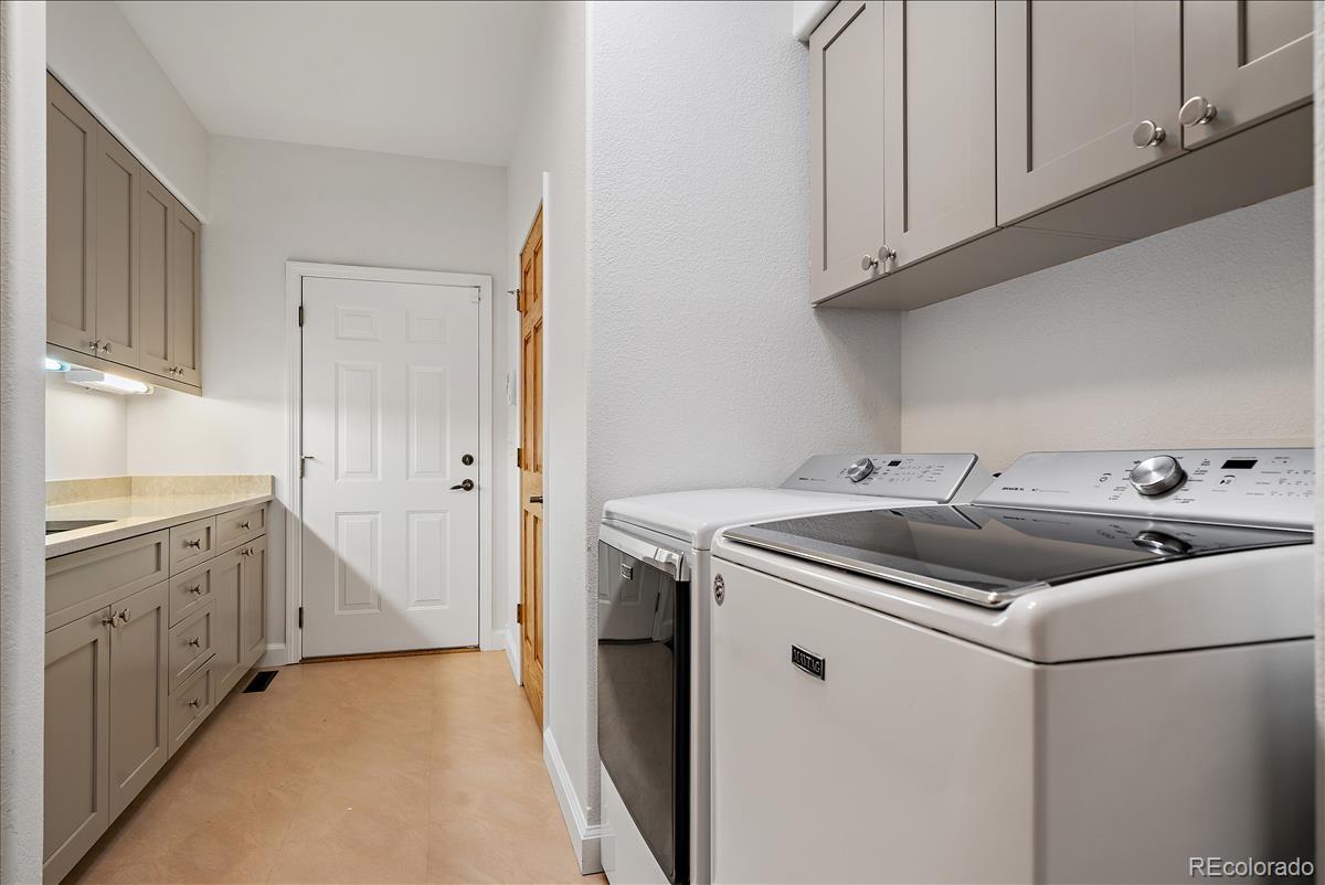 1305 South Grapevine Road Golden, CO 80401 - Photo 37 of 39 a utility room with sink dryer and washer