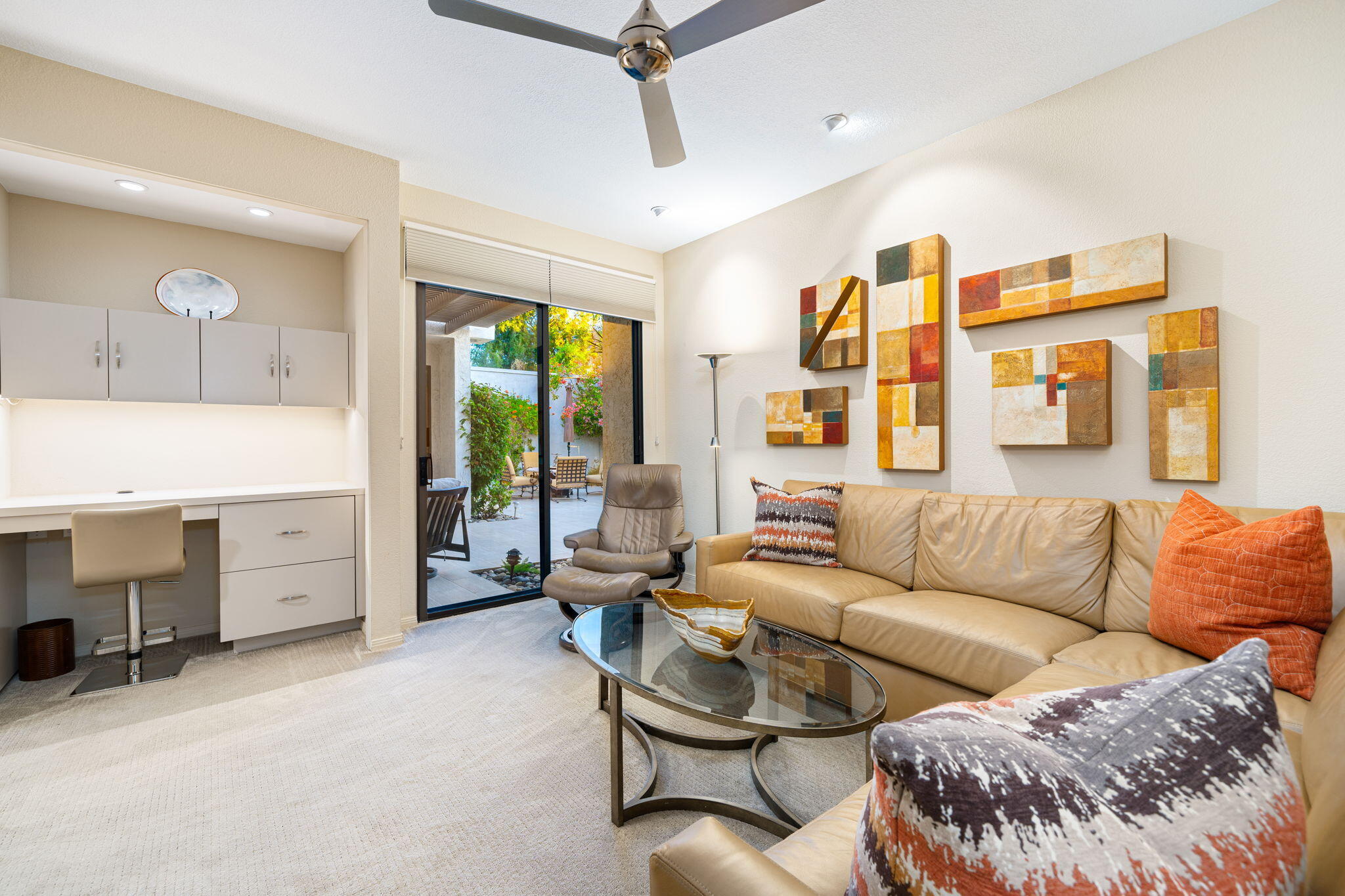 702 Inverness Drive Rancho Mirage, CA 92270 - Photo 42 of 49 a living room with furniture and a large window