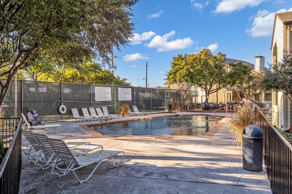 5981 Arapaho Road, Unit 1307 Dallas, TX 75248 - Photo 28 of 31 a view of house with swimming pool and sitting area
