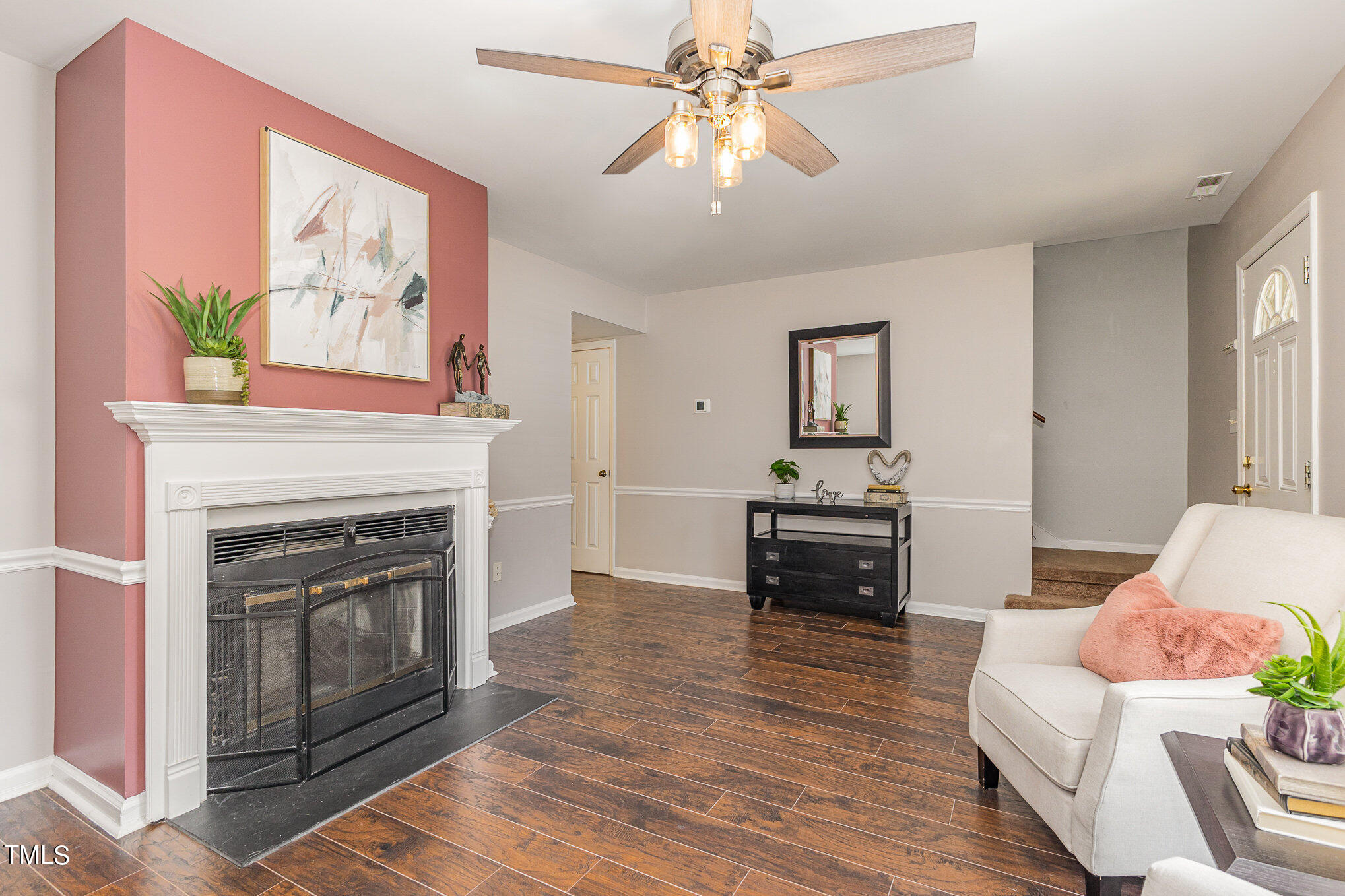 122 Rhum Place Garner, NC 27529 - Photo 3 of 19 a living room with furniture and a fireplace