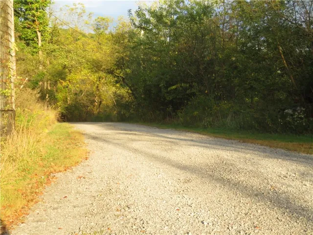 a view of a swimming pool and an outdoor space