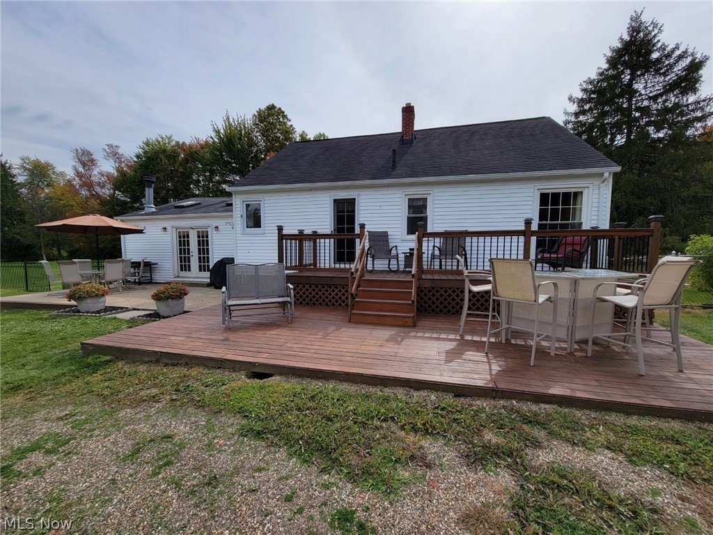4671 Wayne Road Mantua, OH 44255 - Photo 4 of 34 Rear living space includes two patios and a deck.