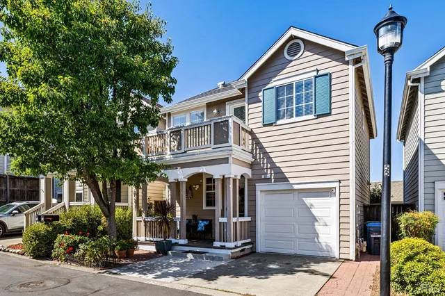 a front view of a house