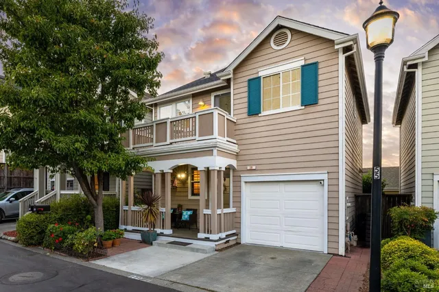 a front view of a house