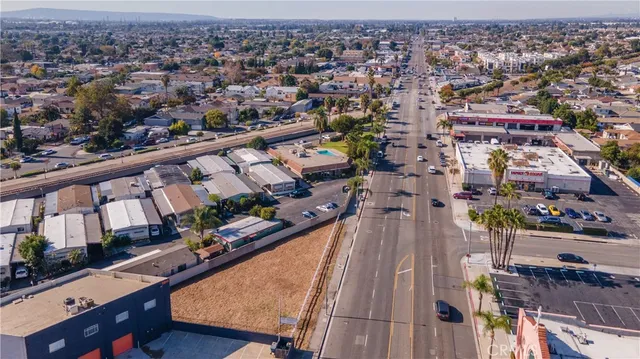 an aerial view of a city
