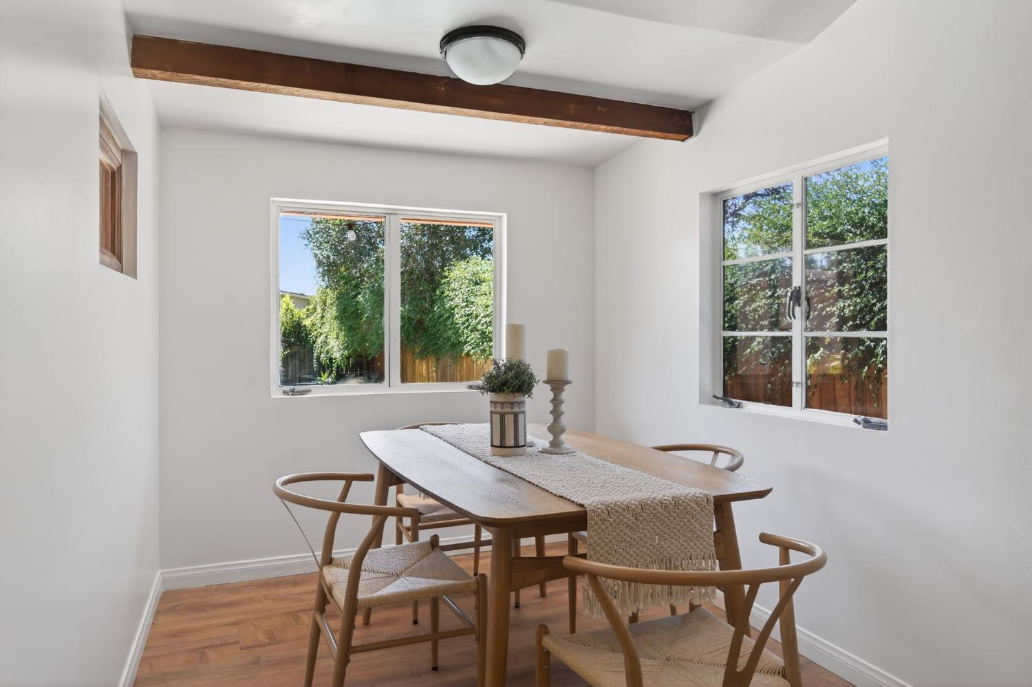 1054 Fairview Road Ojai, CA 93023 - Photo 16 of 33 a view of a dining room with a table and chairs