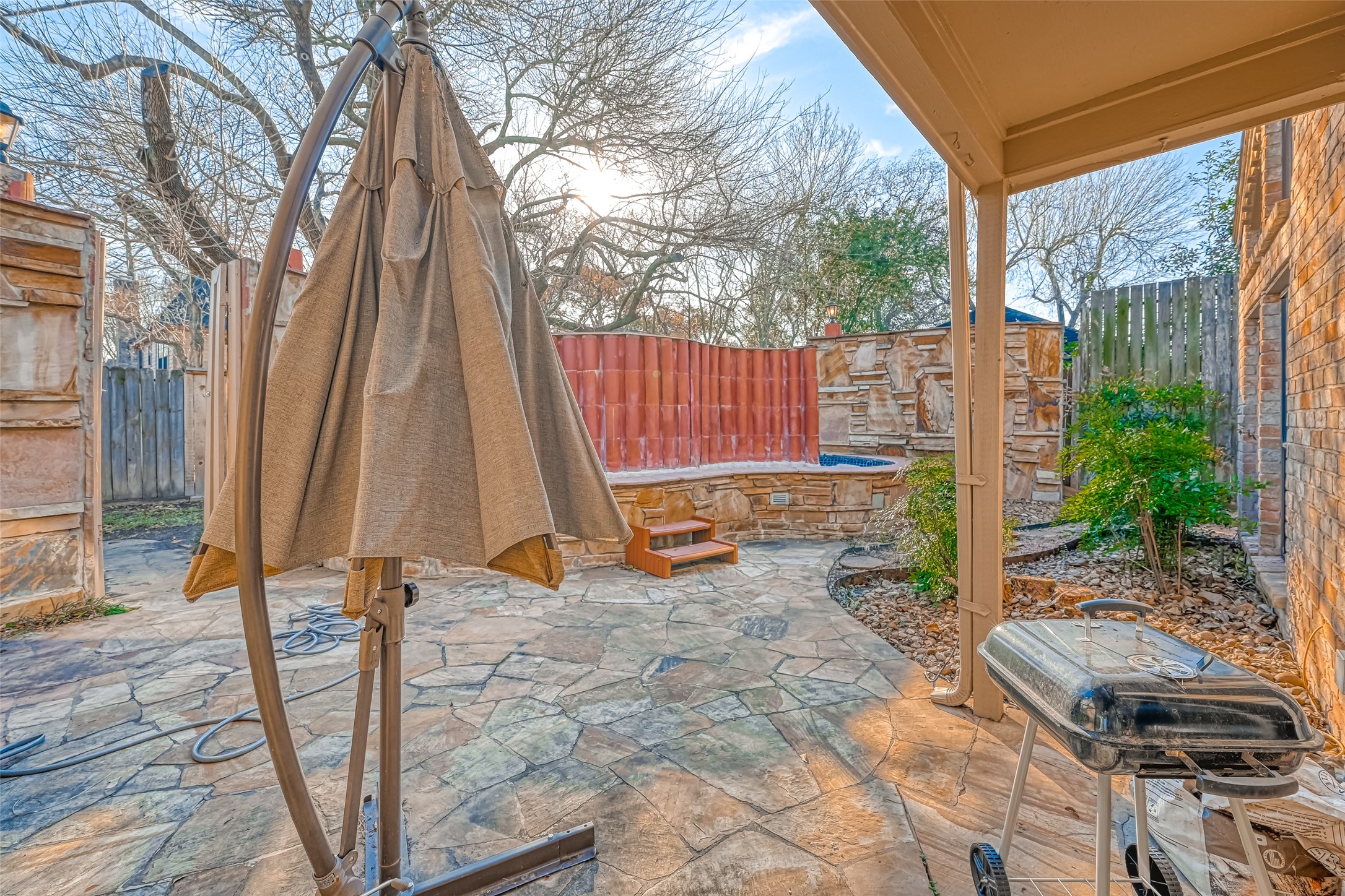 2107 Shadowbriar Drive Houston, TX 77077 - Photo 21 of 26 Backyard with pool and space for patio furnitures