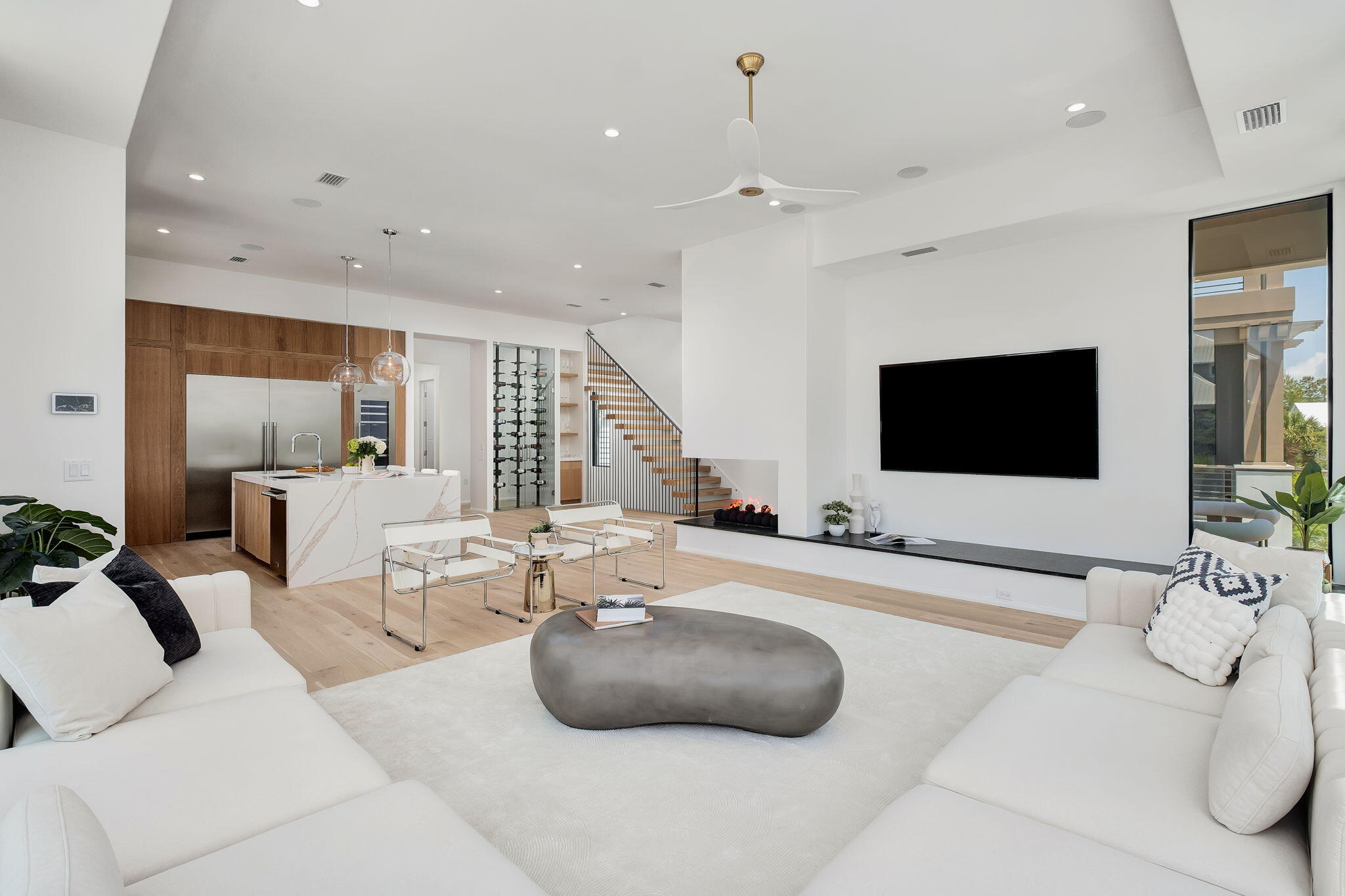 238 Sand Oaks Circle Santa Rosa Beach, FL 32459 - Photo 14 of 26 a living room with furniture and a flat screen tv