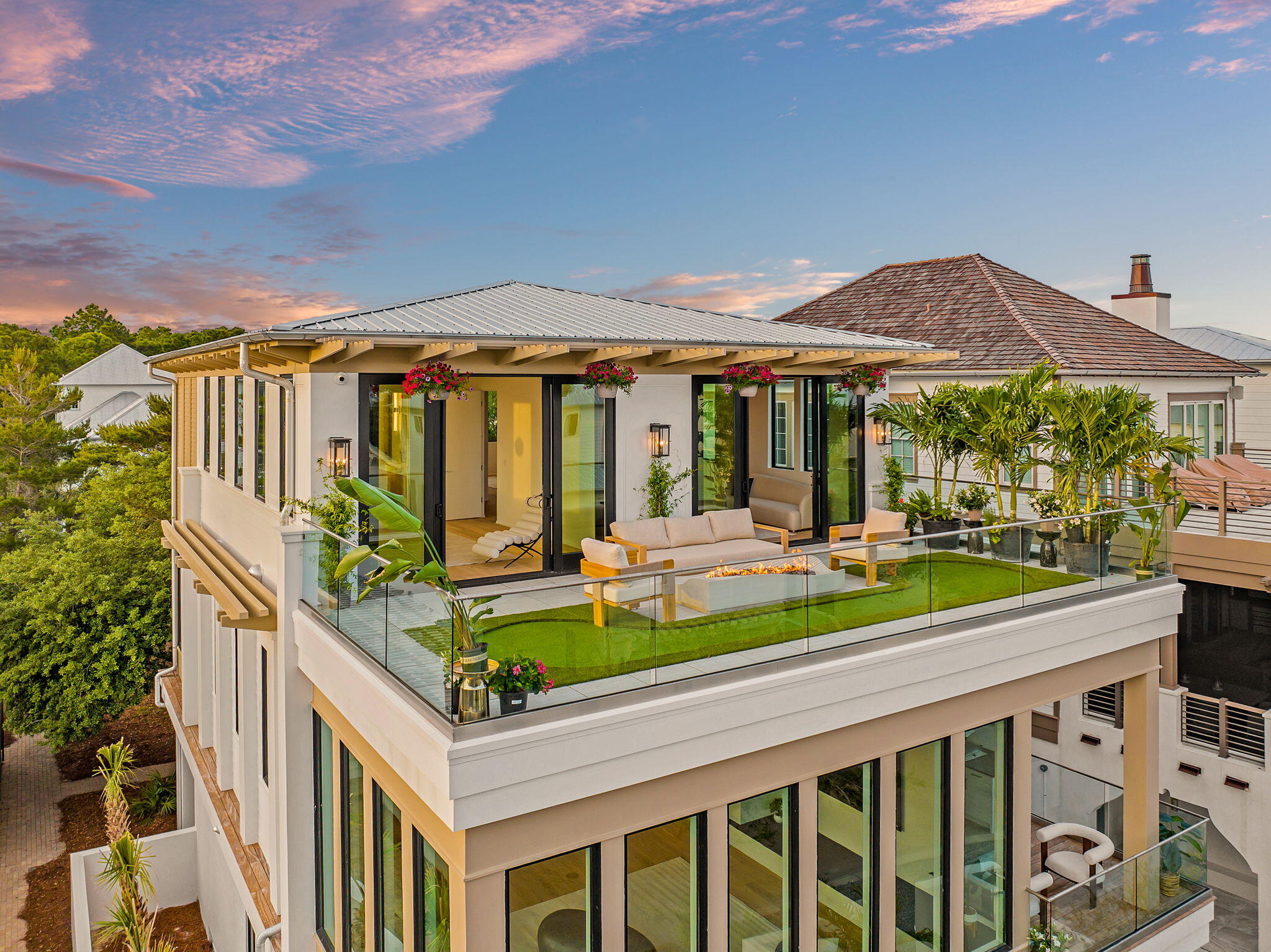 238 Sand Oaks Circle Santa Rosa Beach, FL 32459 - Photo 8 of 26 a view of a white house with a yard and porch