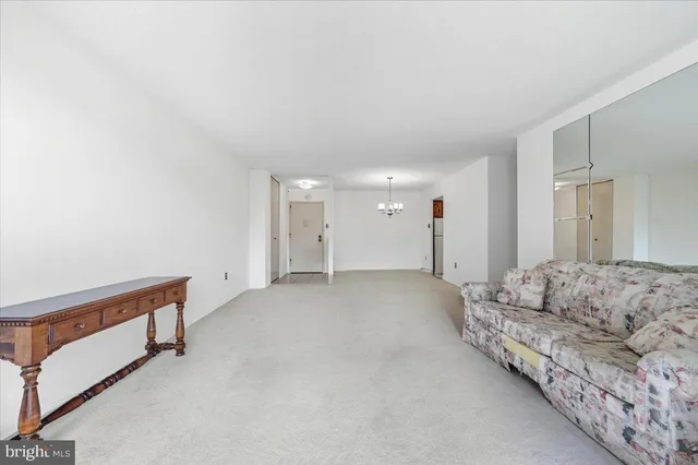 a view of an empty room