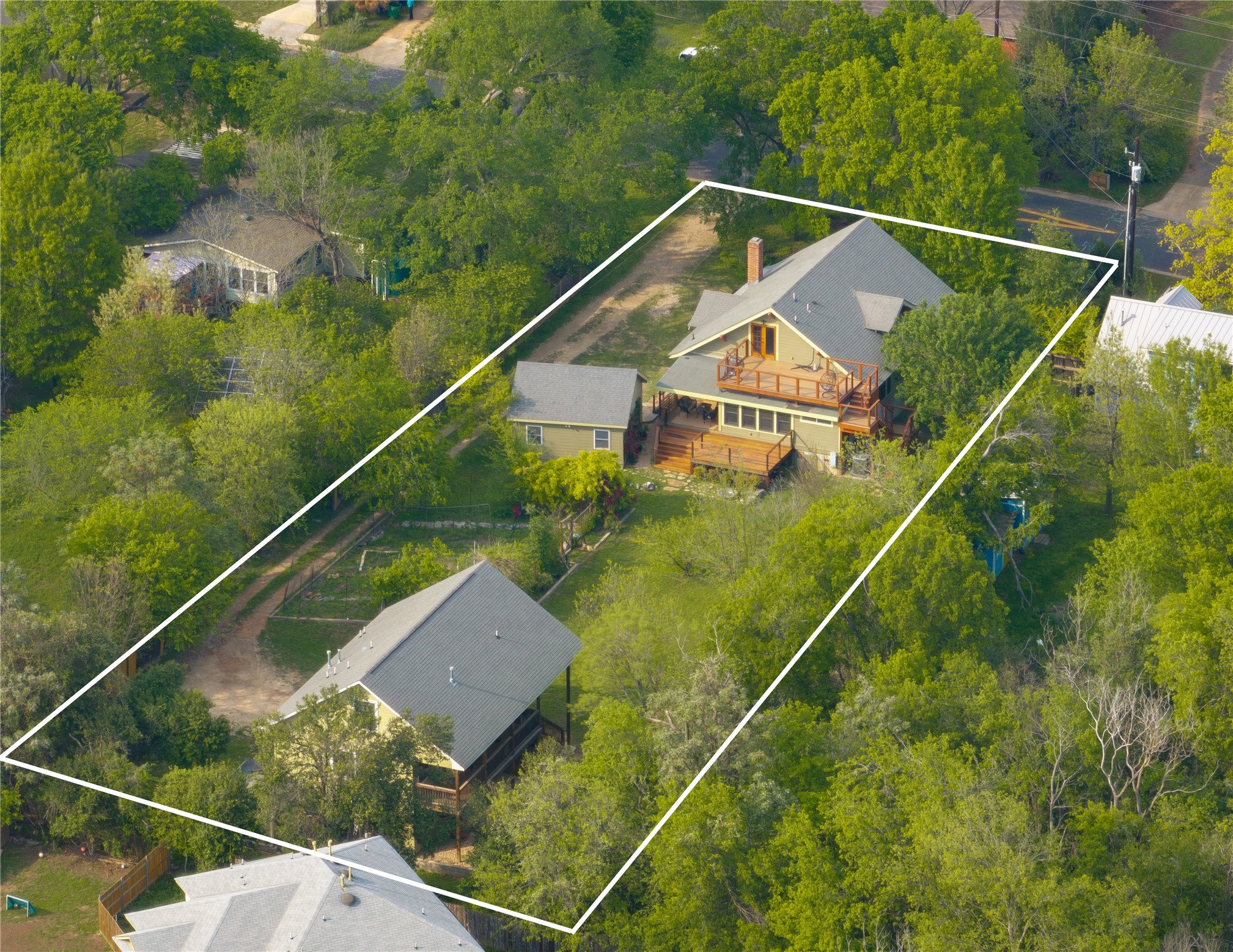 1917 Miles Avenue Austin, TX 78745 - Photo 30 of 39 a aerial view of a house