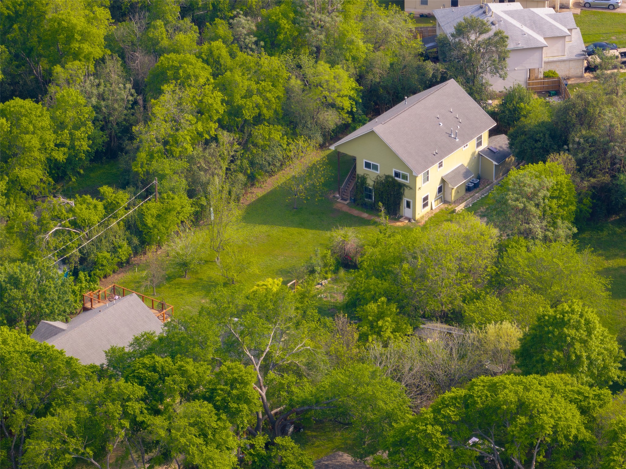 1917 Miles Avenue Austin, TX 78745 - Photo 37 of 39 an aerial view of a house with a yard