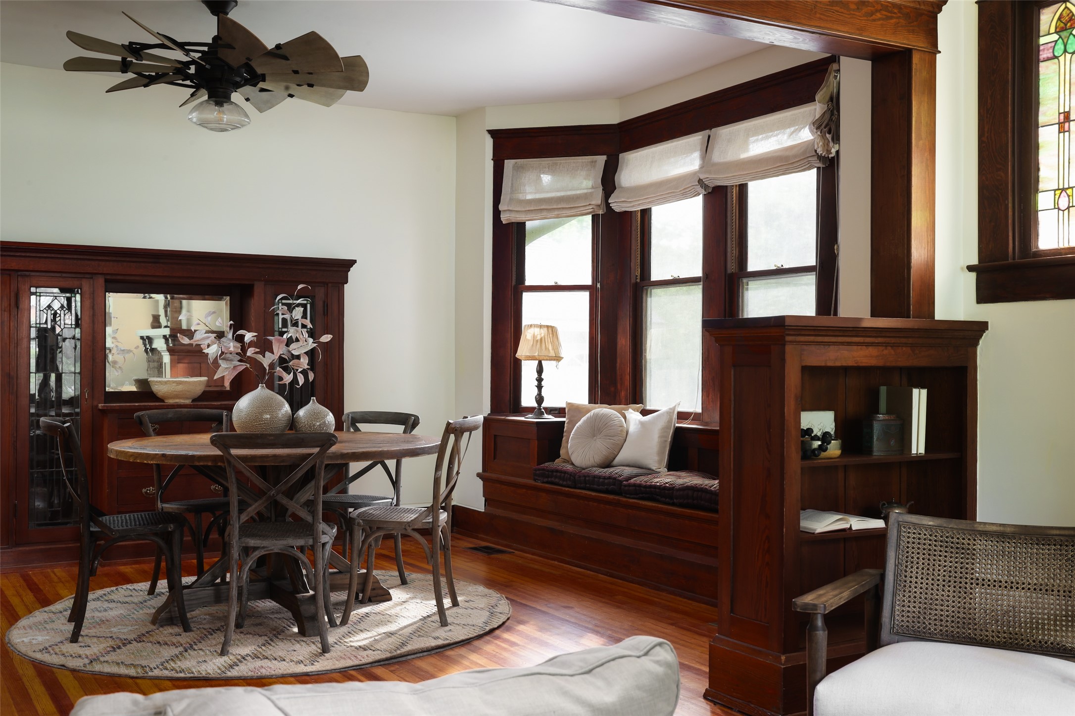 1917 Miles Avenue Austin, TX 78745 - Photo 10 of 39 a living room with furniture and a floor to ceiling window