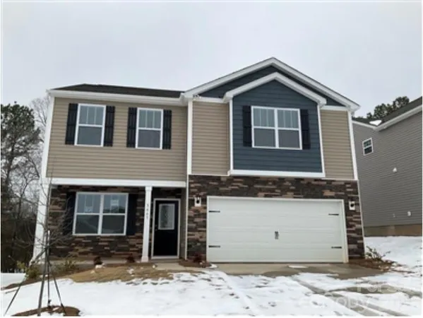 a front view of a house