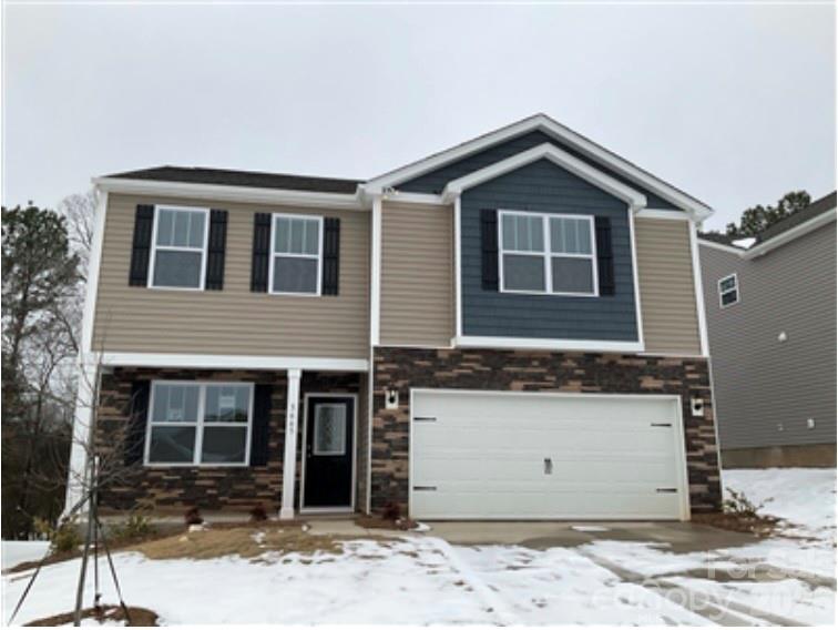 a front view of a house