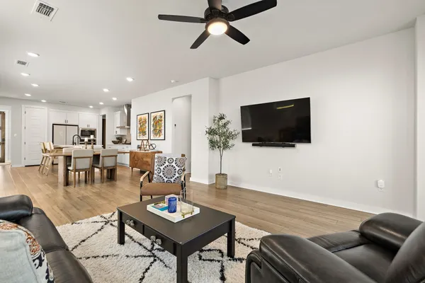 a view of an ocean and beach