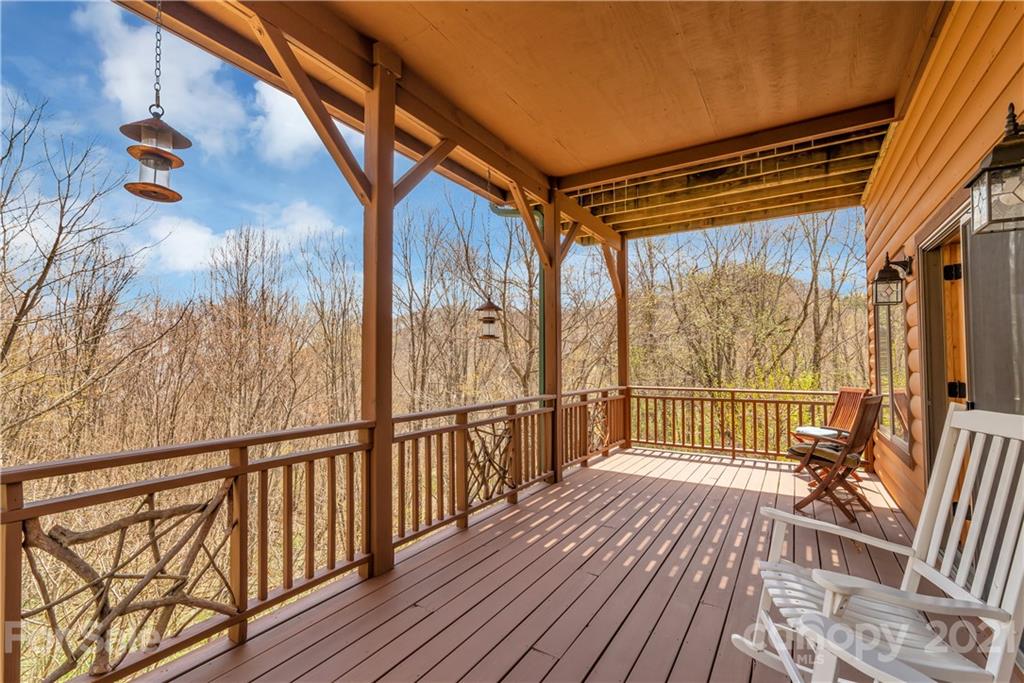 2794 Utah Mountain Road Waynesville, NC 28785 - Photo 25 of 27 a view of balcony with wooden floor