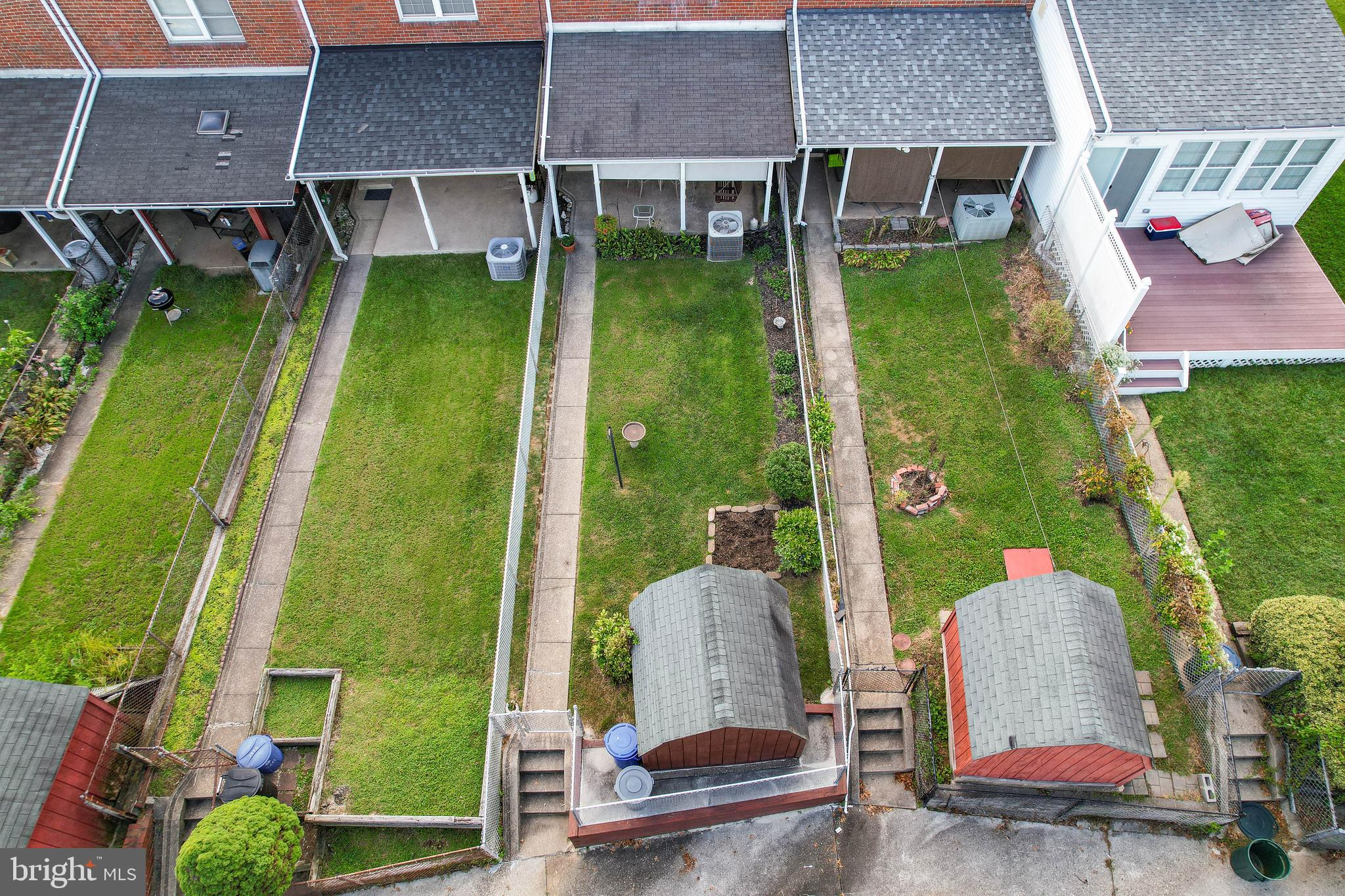5649 Chelwynd Road Halethorpe, MD 21227 - Photo 38 of 44 an aerial view of a house with garden space and balcony