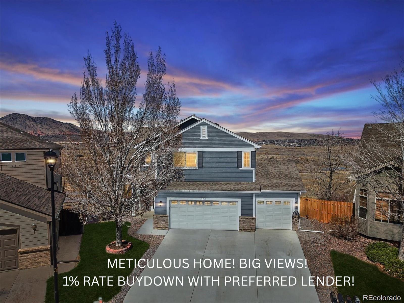 4143 South Deframe Court Morrison, CO 80465 - Photo 1 of 48 a view of a house with a yard