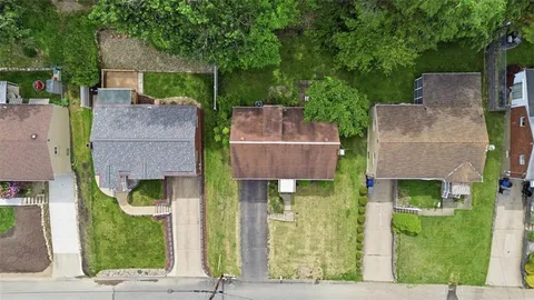 a aerial view of a house