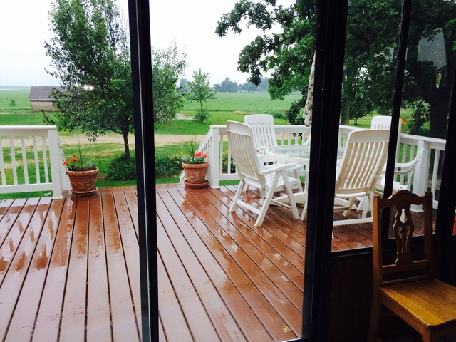 4766 Graham Road Somonauk, IL 60552 - Photo 9 of 25 a view of balcony with wooden floor and outdoor seating