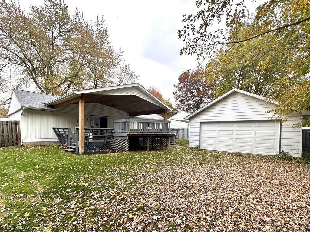 1994 Green Road Madison, OH 44057 - Photo 25 of 26 Backyard, featuring 22x24 back garage